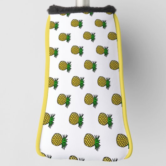 Cute Tropical Summer werkt ananas Pattern Golfheadcover (Draai 90)