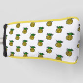Cute Tropical Summer werkt ananas Pattern Golfheadcover (Voorkant)