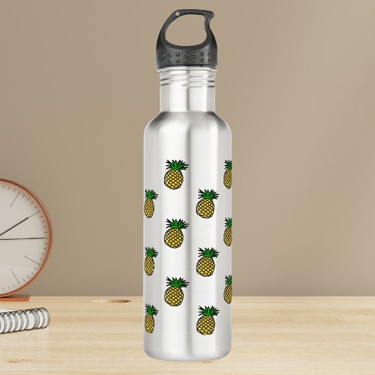 Cute Tropical Summer werkt ananas Pattern Waterfles