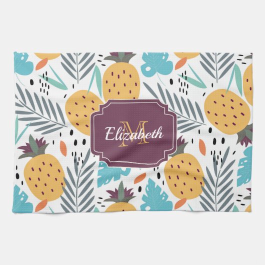 Cute Tropical Theedoek (Horizontaal)