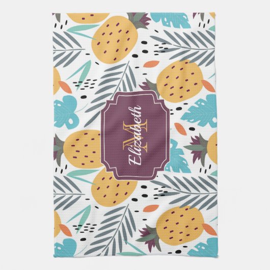 Cute Tropical Theedoek (Verticaal)