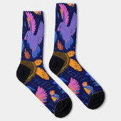 Cute Tropische Dieren Bemande Sokken Cadeau (Rechts)