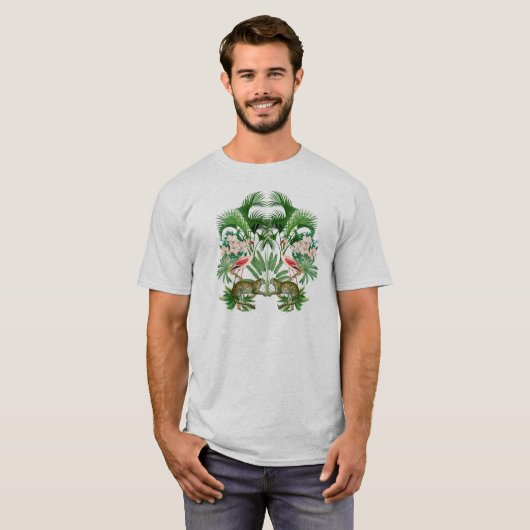 Cute tropische dieren samenstelling 2 T-shirt (Voorkant volledig)