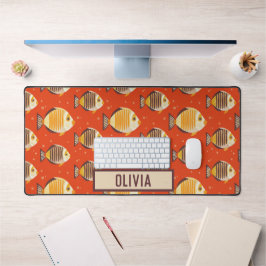 Cute Tropische Vis Patroon  Bureaumat