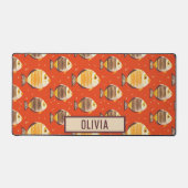Cute Tropische Vis Patroon Bureaumat (Voorkant)