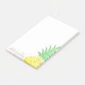 Cute Tropische Waterverf Ananas Aloha Beaches Post-it® Notes (Schuin)