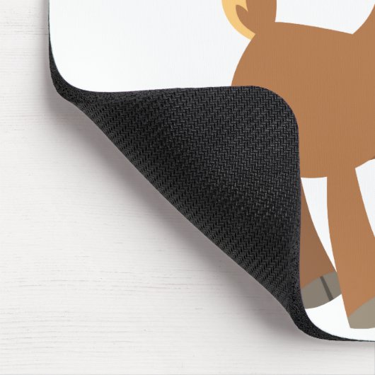 Cute Trotting Cartoon Deer Mousepad Muismat (Hoek)