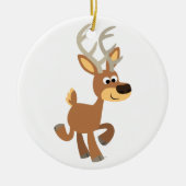 Cute Trotting Cartoon Deer Ornament (Voorkant)