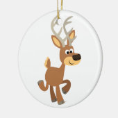 Cute Trotting Cartoon Deer Ornament (Links)