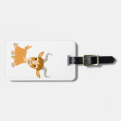 Cute Trotting Cartoon Goat Bagagelabel (Voorkant horizontaal)