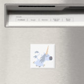 Cute Trotting Cartoon Unicorn Magnet (Insitu (Vaatwasser))