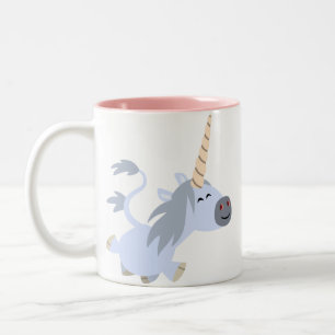 Cute Trotting Cartoon Unicorn Mok