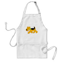 Cute Trotting Puppy Dog Apron