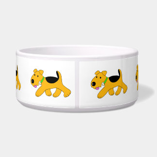 Cute Trotting Puppy Dog Bowl (groot) Voerbakje
