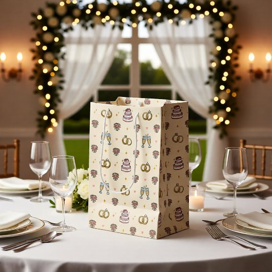 Cute Trouwringen en Champagne Cadeautas