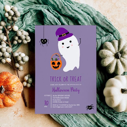Cute-truc behandelt kinder spooksweets Halloween p Kaart