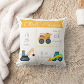 Cute Trucks Baby Notice Pillow Kussen (Deken)