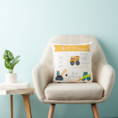 Cute Trucks Baby Notice Pillow Kussen (Stoel)