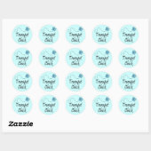 Cute Trumpet Chick Music Ronde Sticker (Vel)