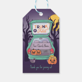 Cute Trunk of Treat Custom Halloween Cft Label Cadeaulabel