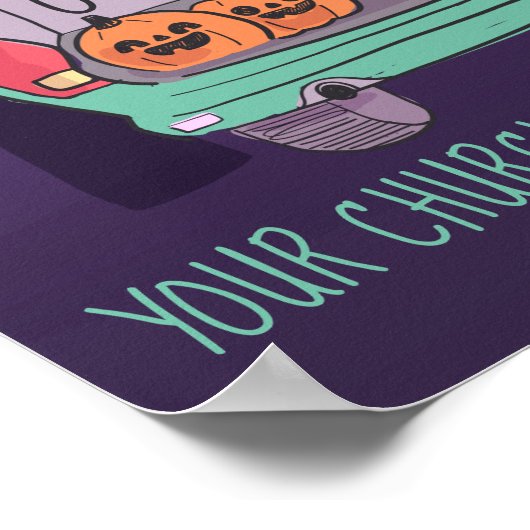 Cute Trunk of Treat Custom Halloween Poster (Hoek)