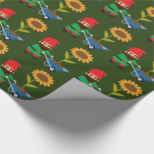 Cute tuingnomen leuk cadeaupapier (Hoek)