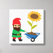 Cute tuingnomen leuk canvas afdruk (Voorkant)