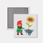 Cute tuingnomen leuk magneet (Voorkant / Achterkant)