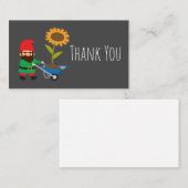 Cute tuingnomen leuk notitiekaartje (Voorkant / Achterkant)