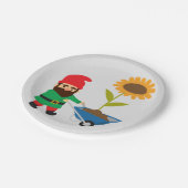 Cute tuingnomen leuk papieren bordje (Gekanteld)