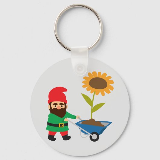 Cute tuingnomen leuk sleutelhanger (Voorkant)