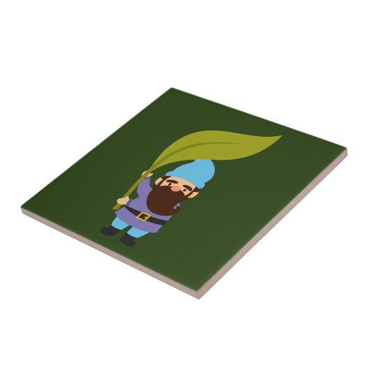 Cute tuingnomen leuk tegeltje (Zijkant)