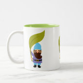 Cute tuingnomen leuk tweekleurige koffiemok (Links)