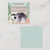 Cute Tumbling Panda Gender Baby shower Uitnodiging Informatiekaartje (Voorkant / Achterkant)
