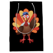 Cute Turkey Boy Gobble - Thanksgiving Gift Medium Cadeauzakje (Voorkant)