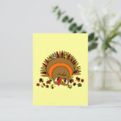 Cute Turkey Briefkaart (Staand voorkant)
