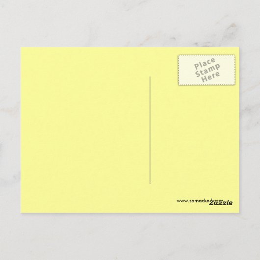 Cute Turkey Briefkaart (Achterkant)