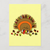 Cute Turkey Briefkaart (Voorkant)