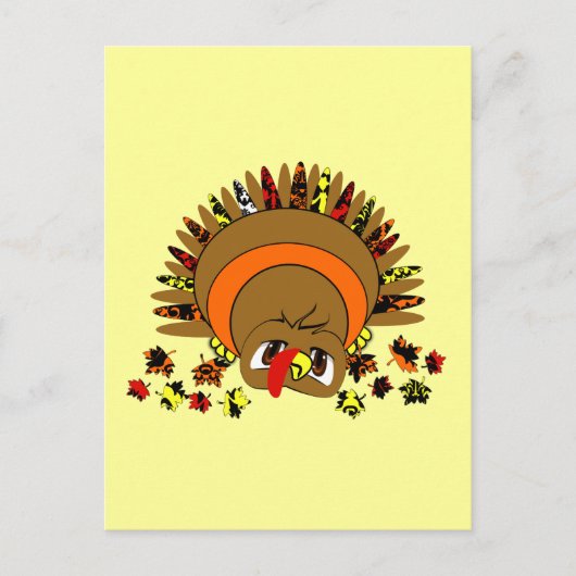 Cute Turkey Briefkaart (Voorkant)