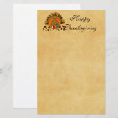 Cute Turkey Briefpapier (Voorkant / Achterkant)