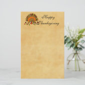 Cute Turkey Briefpapier (Staand voorkant)