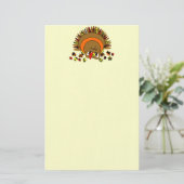Cute Turkey Briefpapier (Staand voorkant)