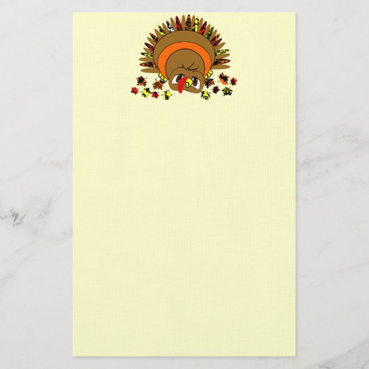 Cute Turkey Briefpapier (Voorkant)