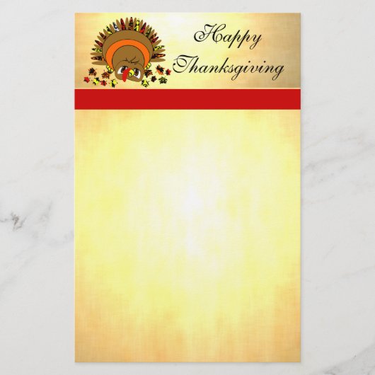 Cute Turkey Briefpapier (Voorkant)