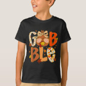 Cute Turkey Camo Happy Thanksgiving Fall Kids Boy  T-shirt (Voorkant)