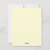 Cute turkey feestdagenkaart (Achterkant)