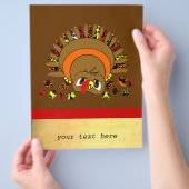 Cute Turkey Flyer (Hand)