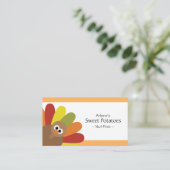 Cute Turkey Food Label (Staand voorkant)