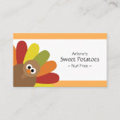 Cute Turkey Food Label (Voorkant)