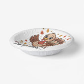 Cute Turkey & Funny Thanksgiving Vibes Papieren Kommen (Gebogen)